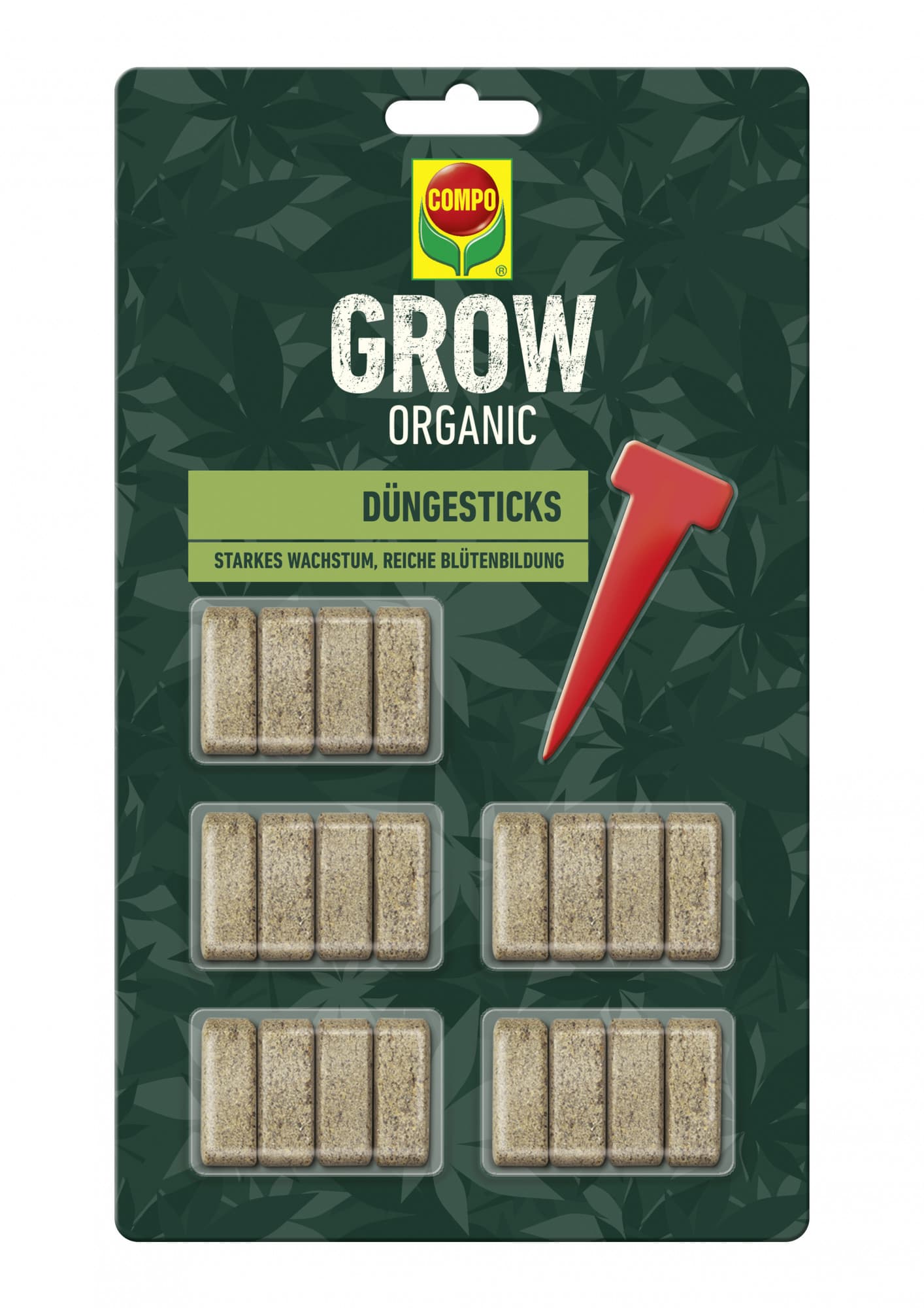 COMPO GROW ORGANIC Düngesticks, 20 Stück