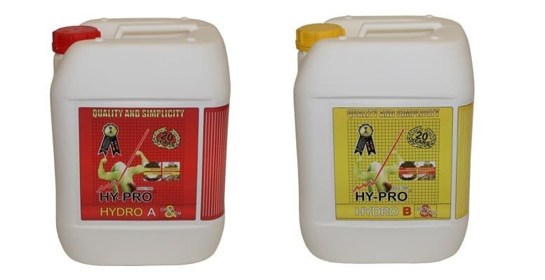 Hy-Pro Hydrodünger A+B, 10 L.